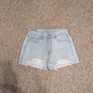 Light Blue Denim Women's Shorts